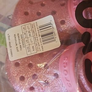 Girls glitter crocs